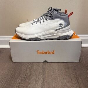 Timberland White and Gray sneaker